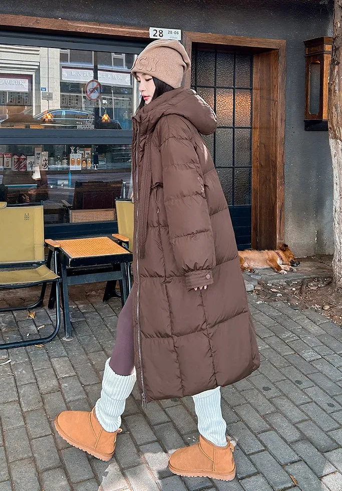 Oversized Windproof Women's Down Coat Perfect for Cold Weather