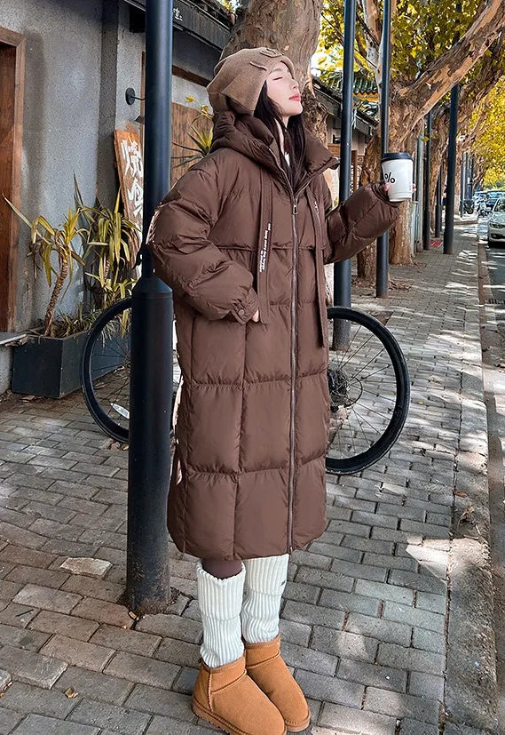 Oversized Windproof Women's Down Coat Perfect for Cold Weather