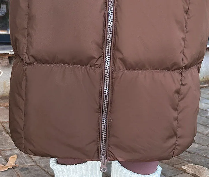 Oversized Windproof Women's Down Coat Perfect for Cold Weather