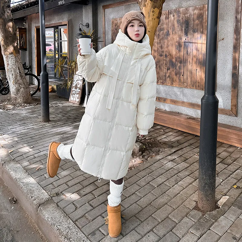 Oversized Windproof Women's Down Coat Perfect for Cold Weather
