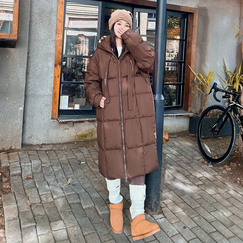 Oversized Windproof Women's Down Coat Perfect for Cold Weather