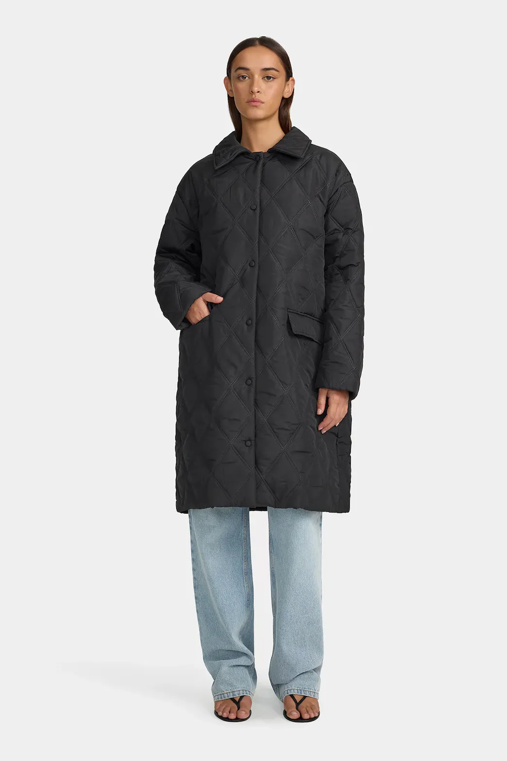 OWNLEY Cara Quilted Jacket - Black