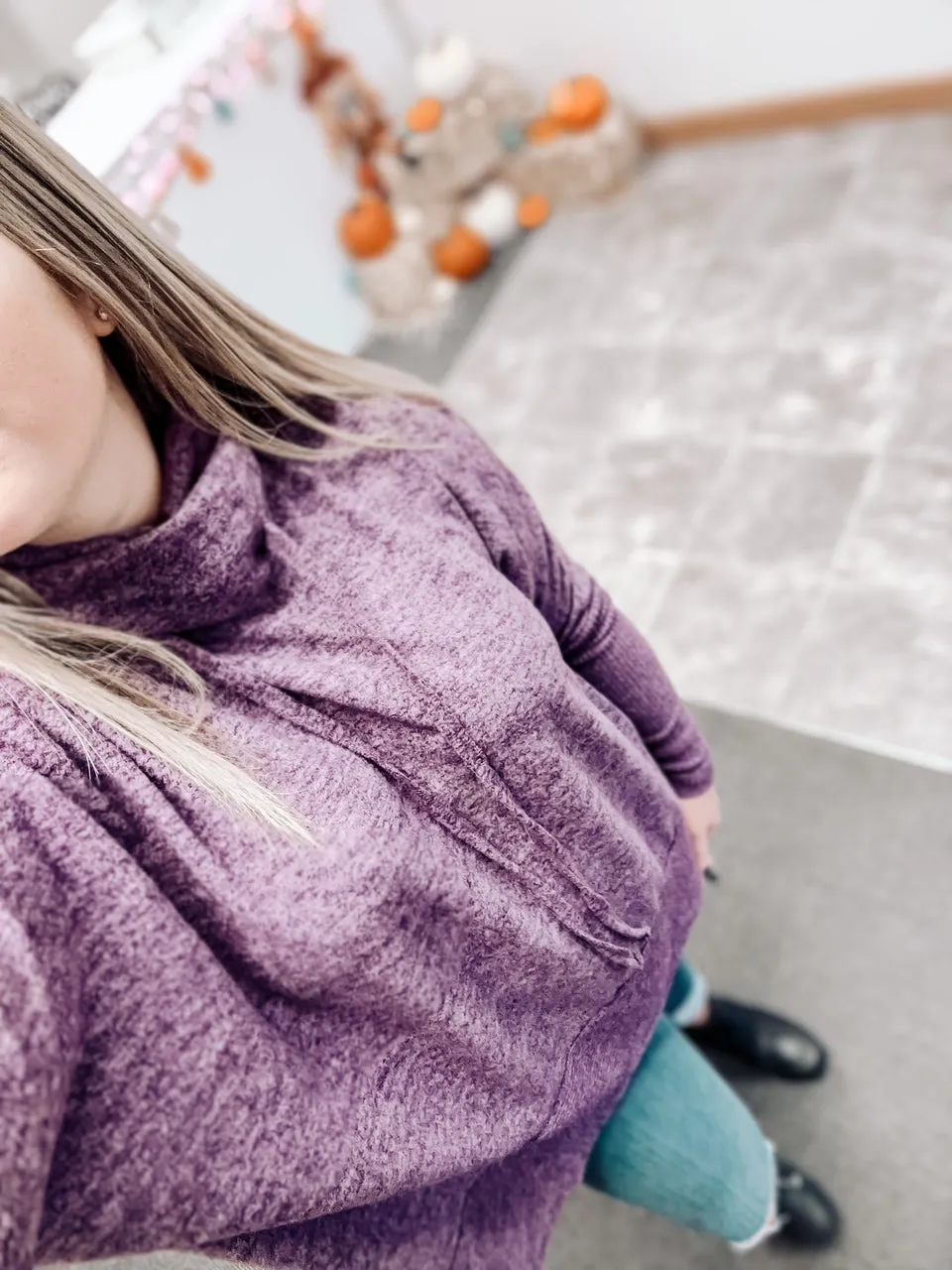 Pam Cowl Neck Sweater | Dark Plum
