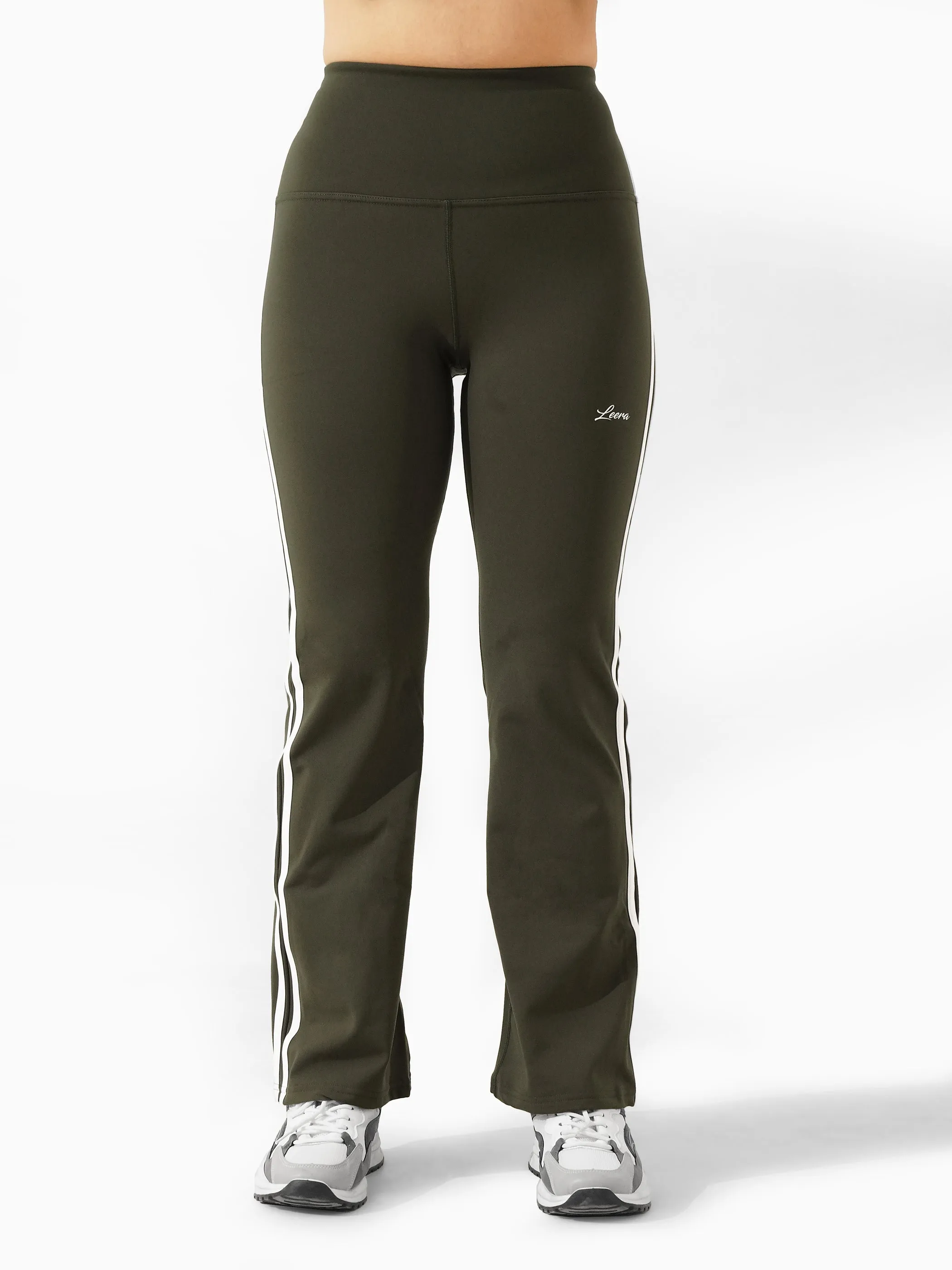 Parallel Rubex Winter Warm Flare Legging in Olive