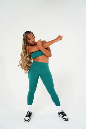Passion High Waisted Scrunch Leggings | Forest Green