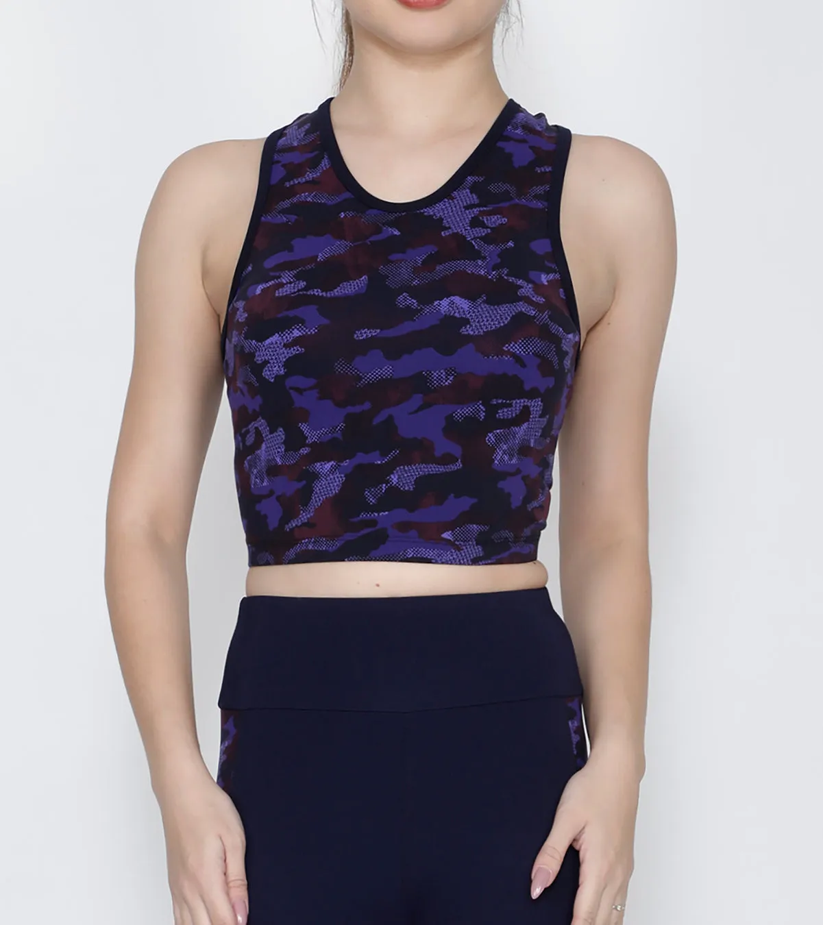 Peacock Camo Compression Top