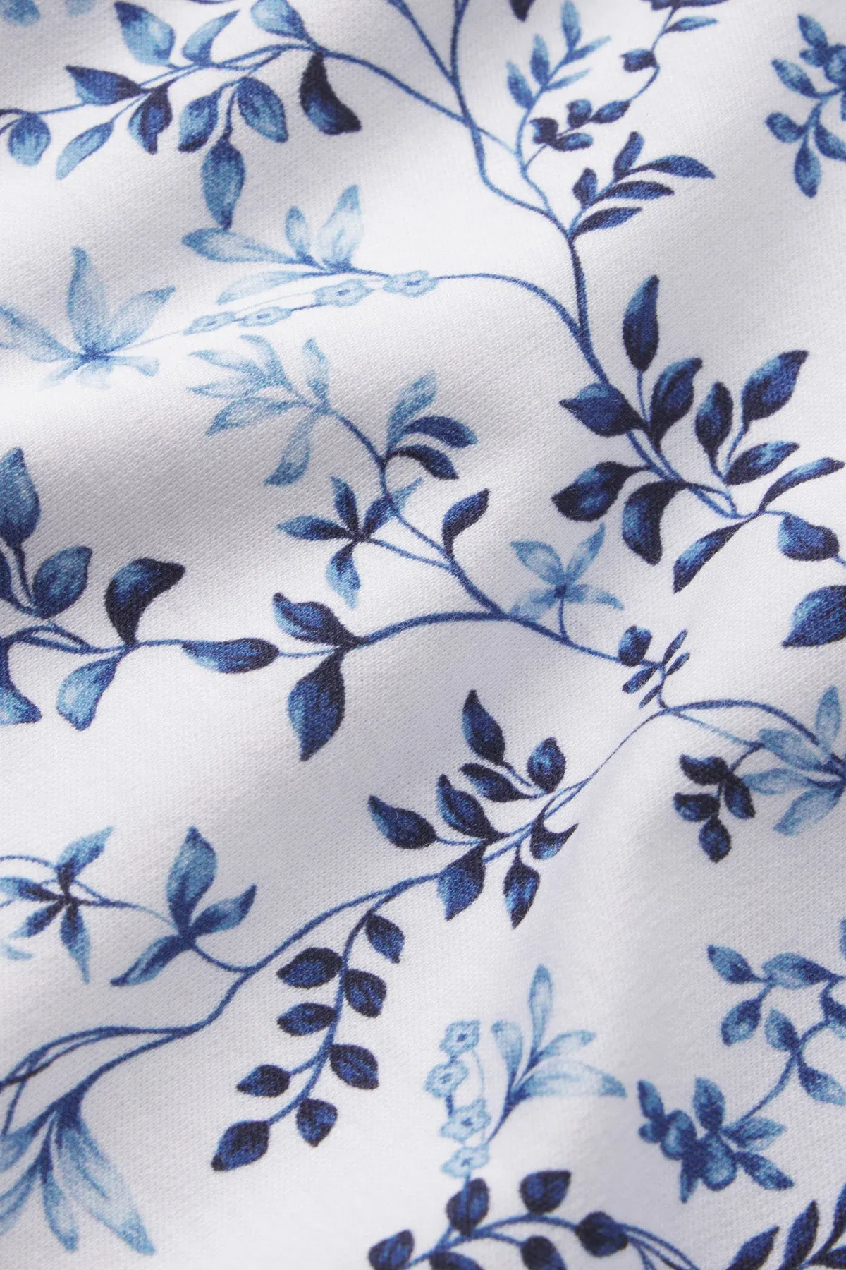 Pima Long-Short Set in Serene Blue Botanical Vines