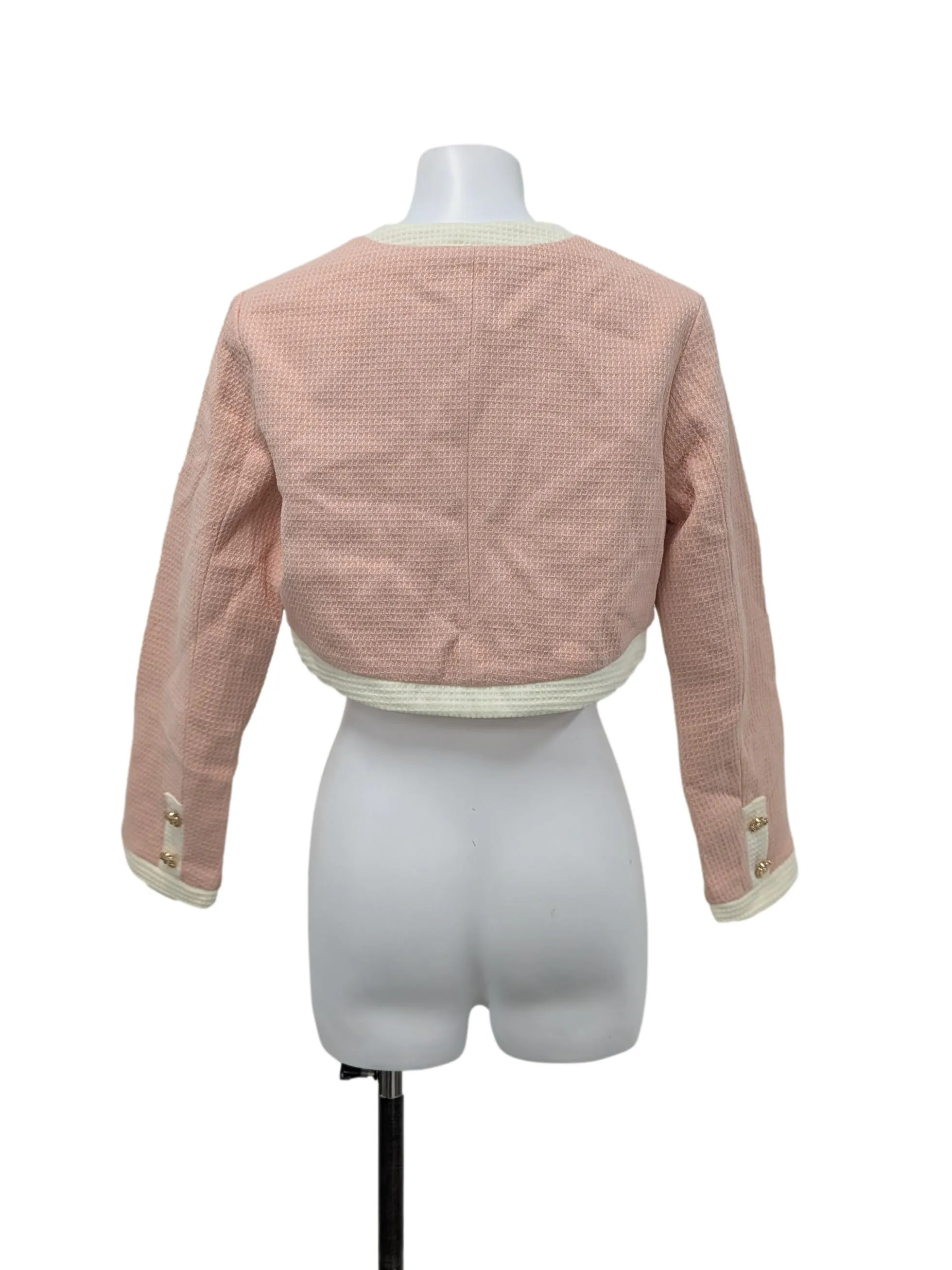 Pink Buttoned Jacket