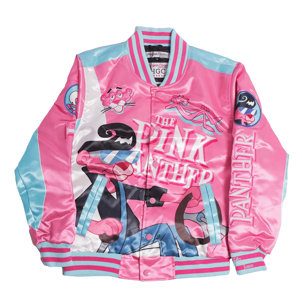PINK PANTHER SATIN JACKET (PINK)