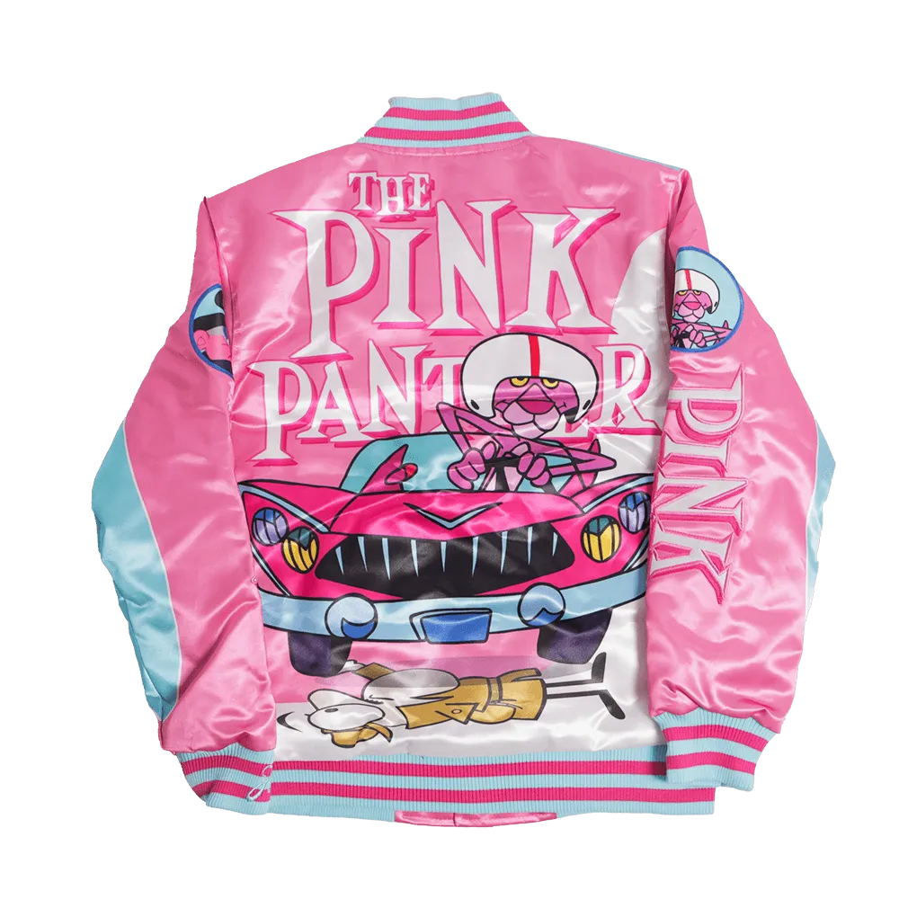 PINK PANTHER SATIN JACKET (PINK)