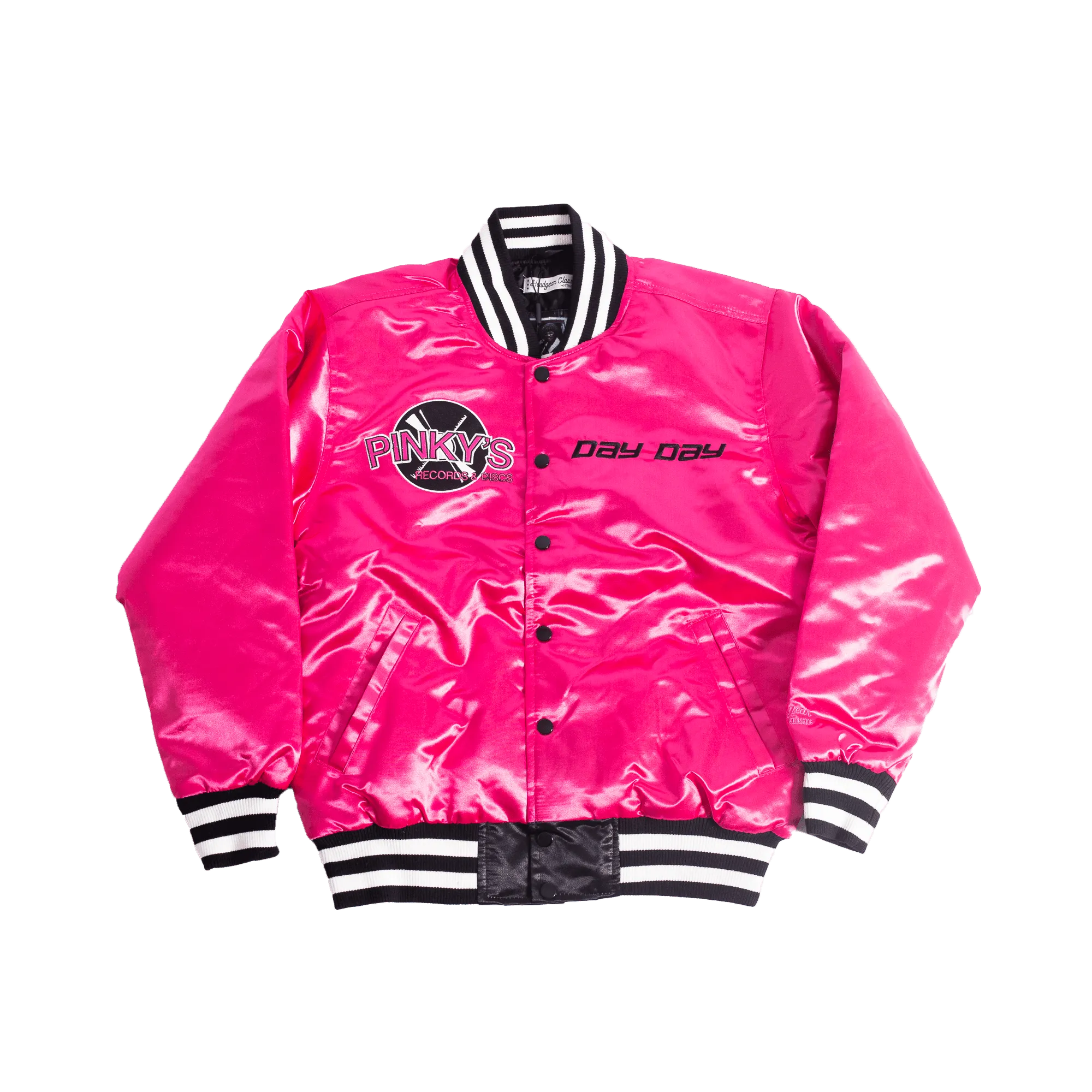 PINKYS RECORD SATIN JACKET (PINK)