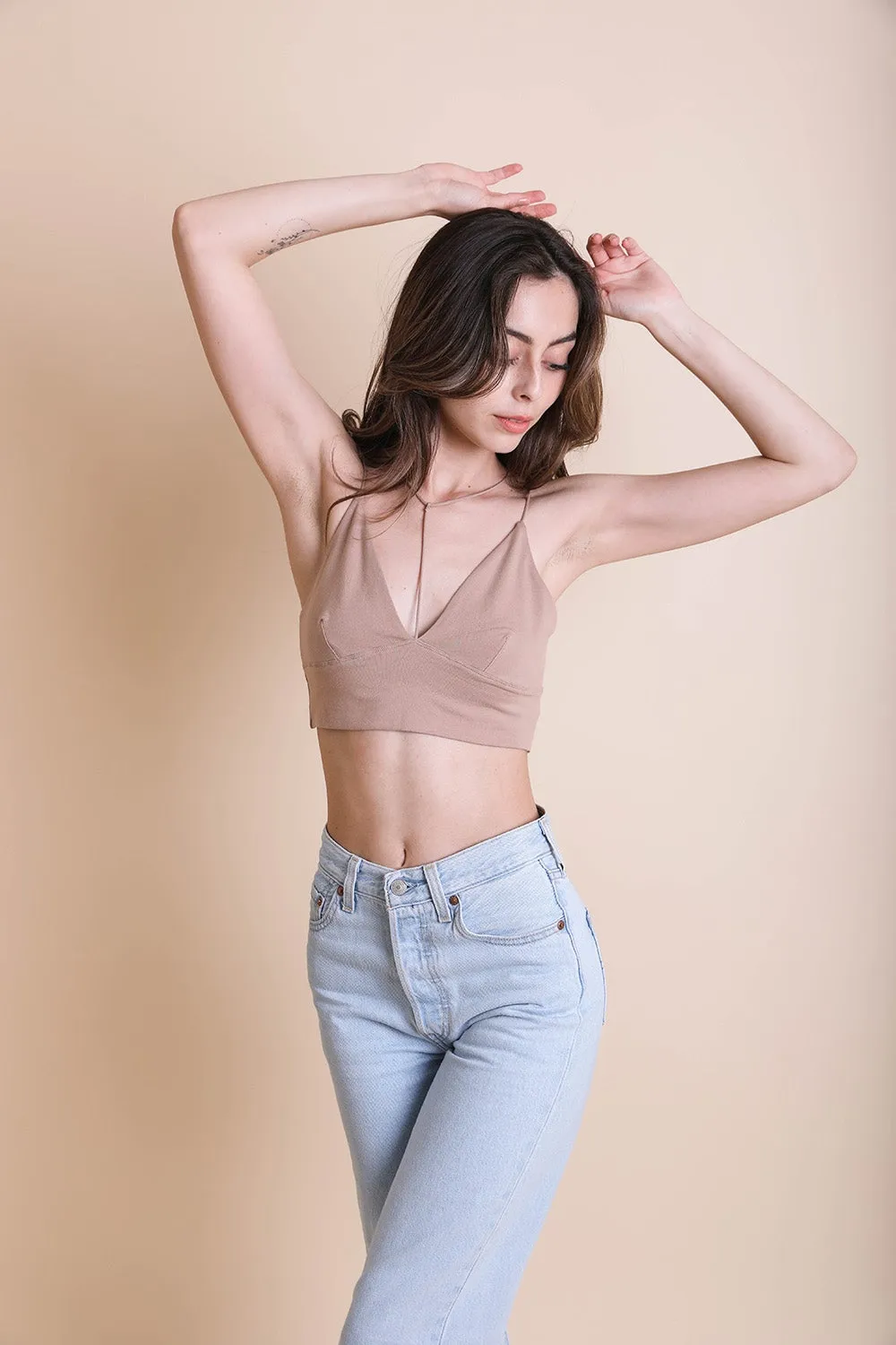 Plunge Crop Tops.