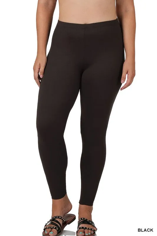 Plus Microfiber Leggings