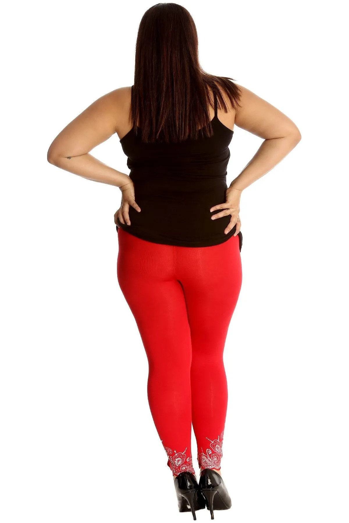 Plus Size Sequin Stretch Leggings