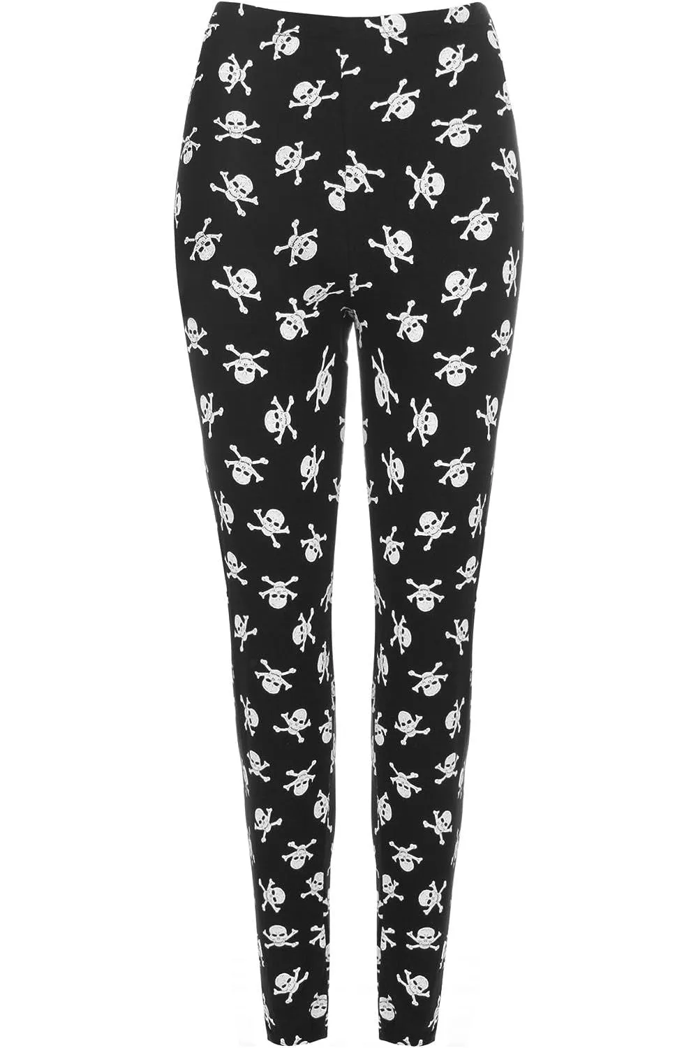 Plus Size Skull Bones Pirate Print  Leggings