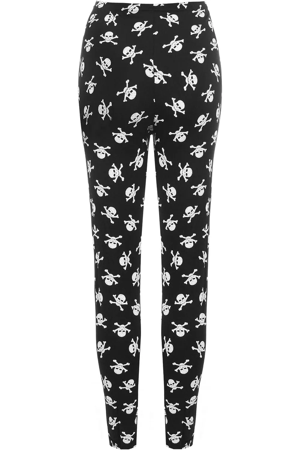 Plus Size Skull Bones Pirate Print  Leggings