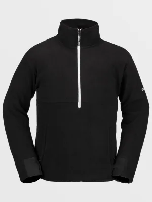 Polar Mock 1/2 Zip Sweatshirt - BLACK