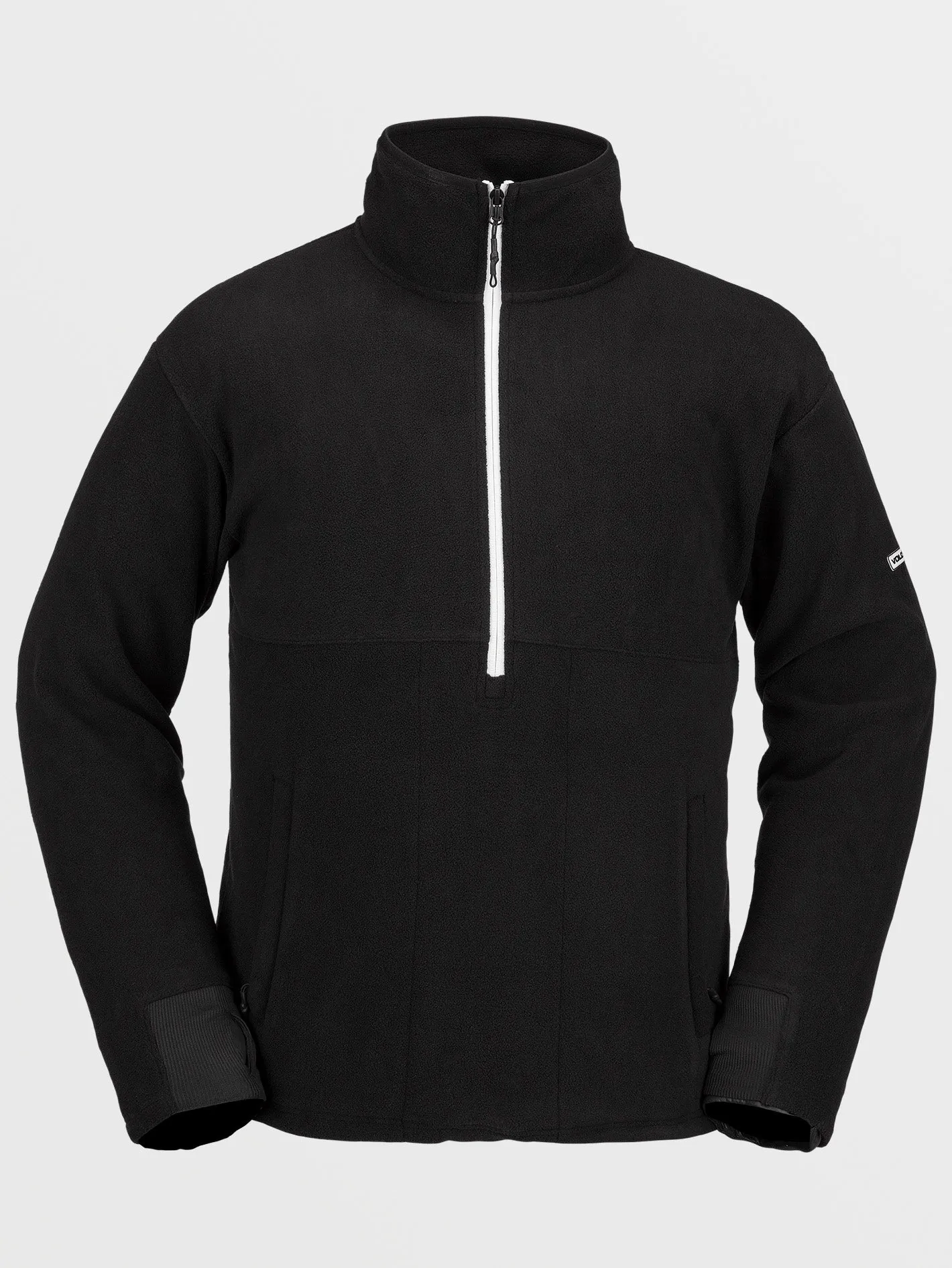 Polar Mock 1/2 Zip Sweatshirt - BLACK
