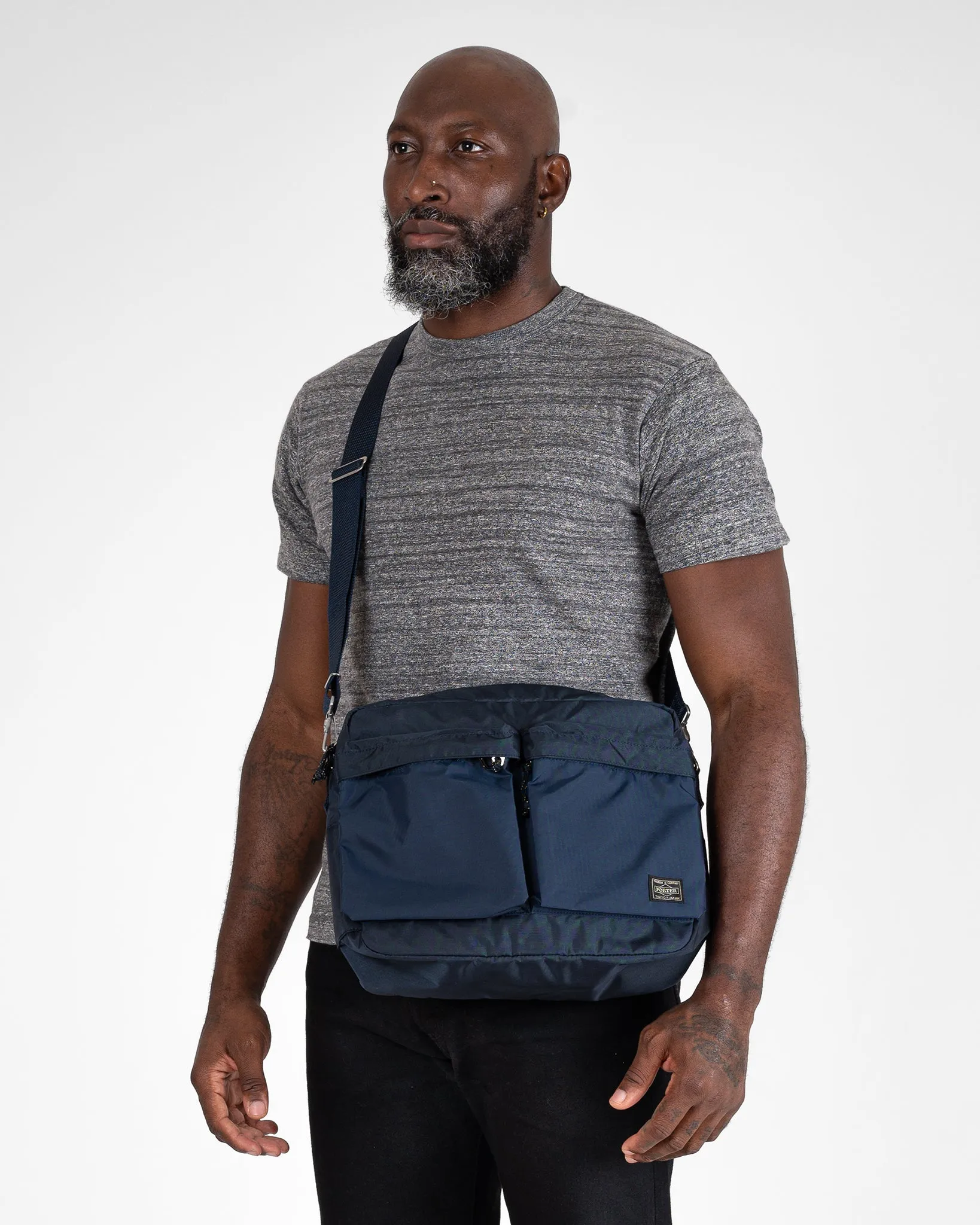 Porter - Yoshida & Co. - Force Shoulder Bag - Navy Blue