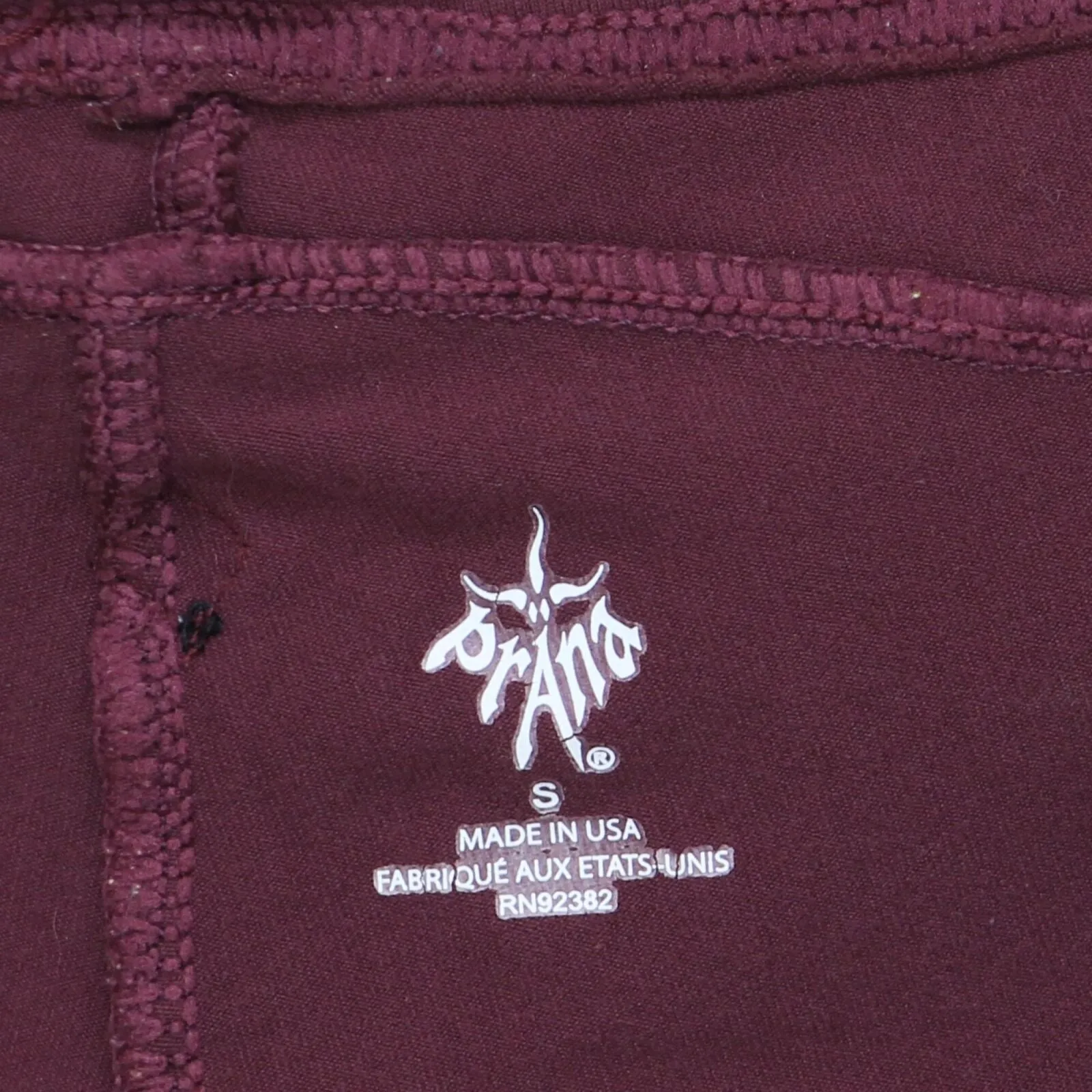 Prana Womens Stretch Straight Leg Leggings 1678e557e27468 Maroon Red S