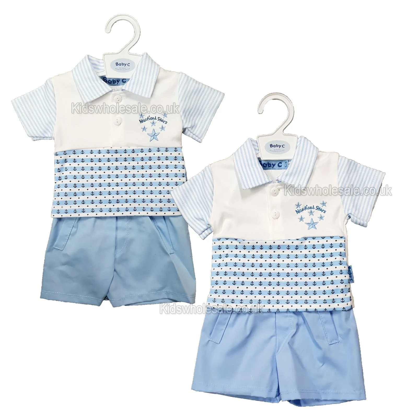 Premature Boys 2 Set - Nautical stars - 3/8lbs - (PK12) 7510
