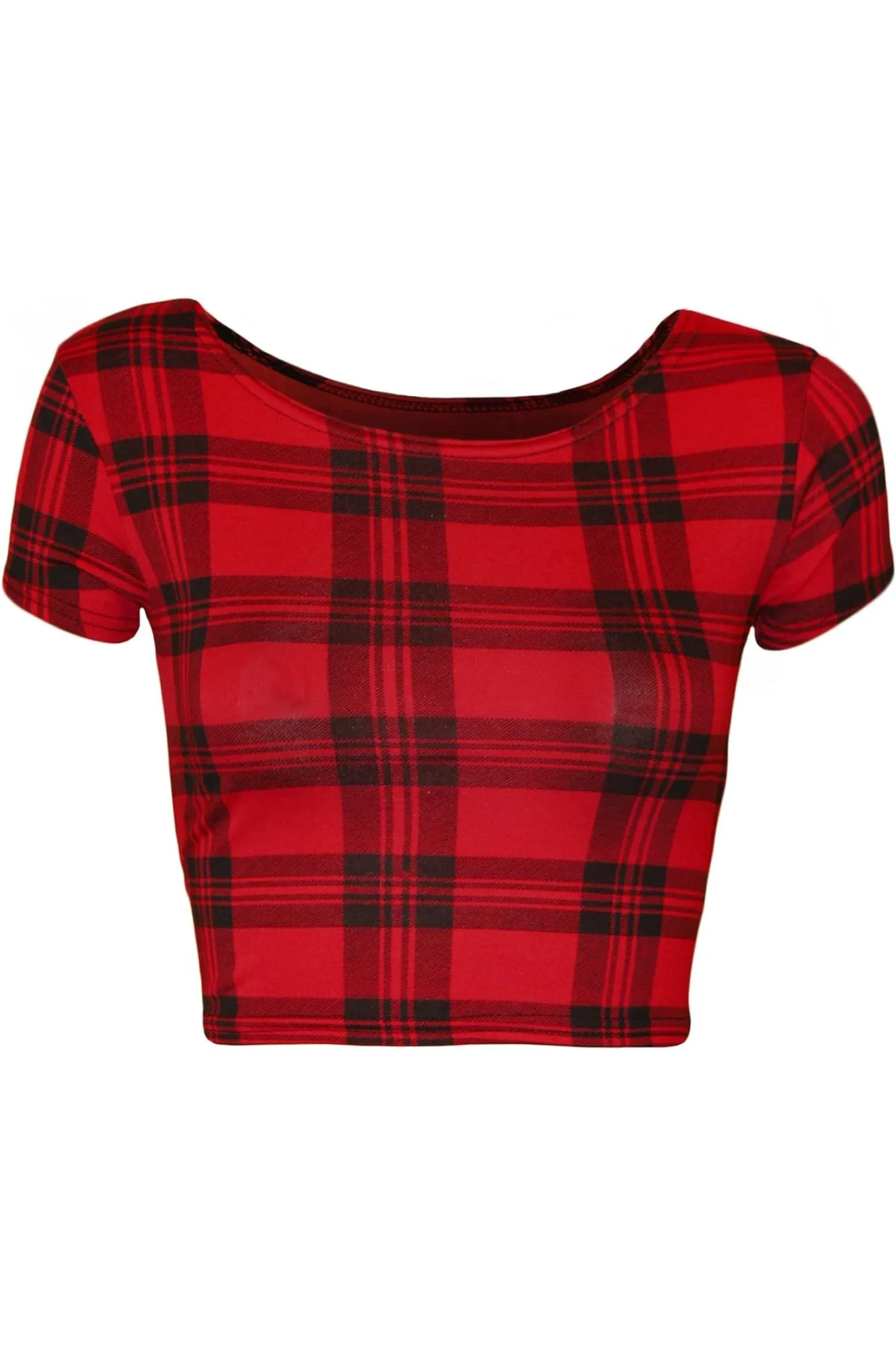 Printed Cap Sleeve Crop Tops