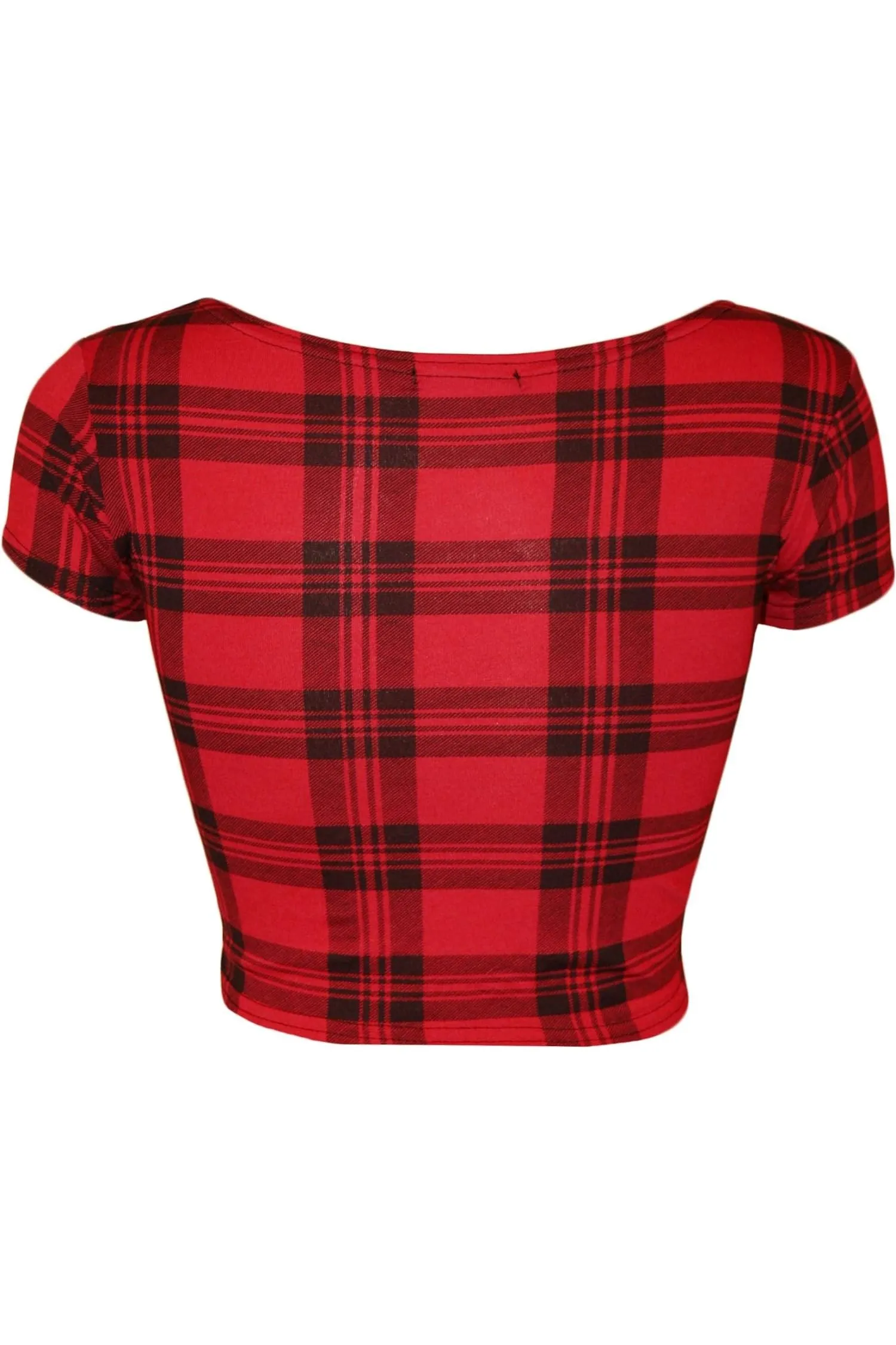 Printed Cap Sleeve Crop Tops