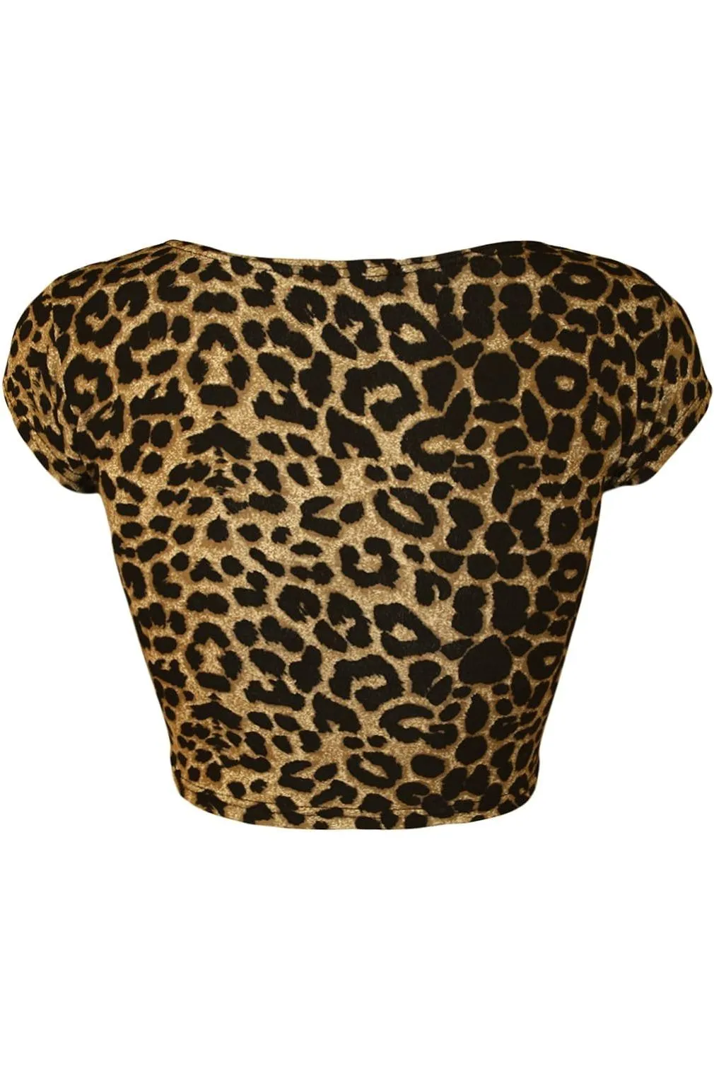 Printed Cap Sleeve Crop Tops