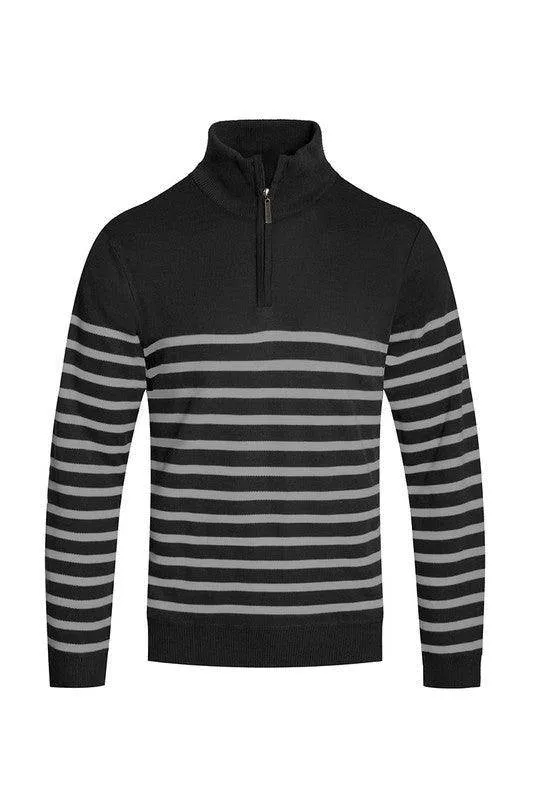 Quarter Zipper Pullover Sweaters for Men