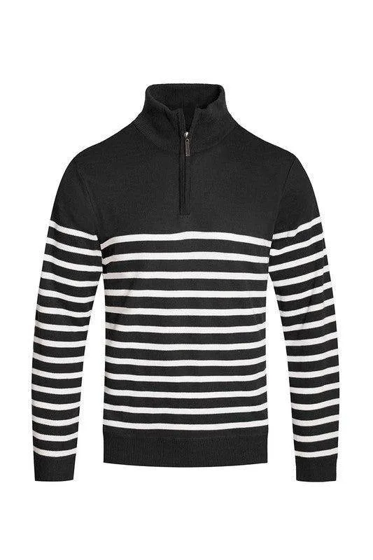Quarter Zipper Pullover Sweaters for Men