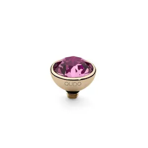 Qudo Bottone 10mm Gold Topper - Rose