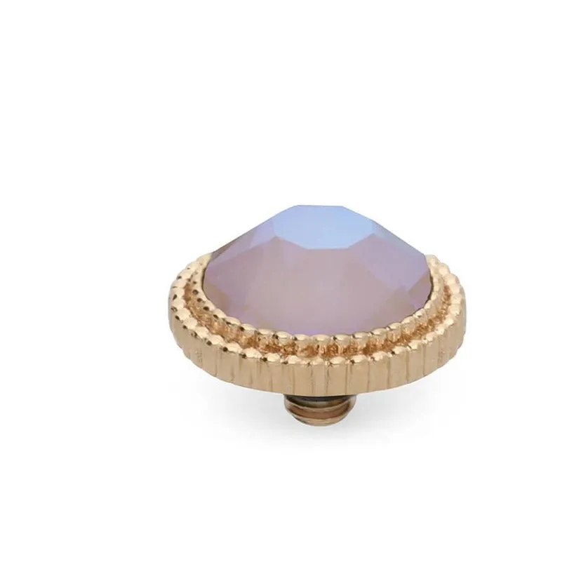 Qudo Fabero 10mm Gold Topper - Dusty Pink Delite