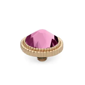 Qudo Fabero 10mm Gold Topper - Light Rose