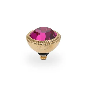 Qudo Fabero 11mm Gold Topper -  Fuchsia