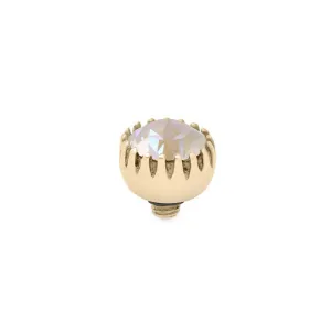 Qudo London 8mm Gold Topper - Light Grey Delite