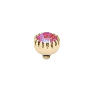Qudo London 8mm Gold Topper - Lotus Pink Delite
