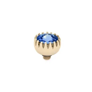 Qudo London 8mm Gold Topper - Sapphire
