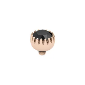 Qudo London 8mm Rose Gold Topper - Jet
