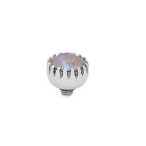 Qudo London 8mm Silver Topper - Dusky Pink Delite