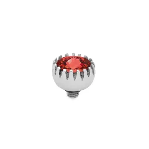 Qudo London 8mm Silver Topper - Light Siam