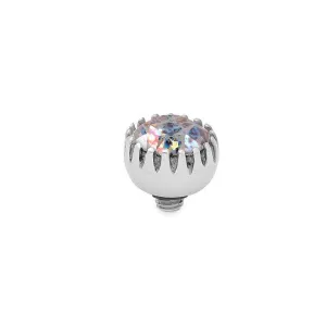 Qudo London 8mm Silver Topper - White Patina