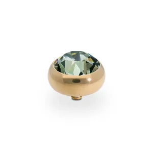 Qudo Sesto 10mm Gold Topper - Black Diamond
