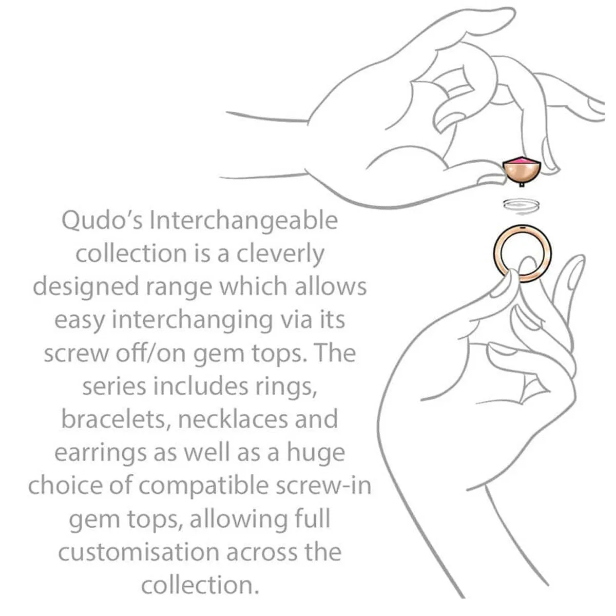 Qudo Stellar 13mm Gold Topper - Golden Shadow