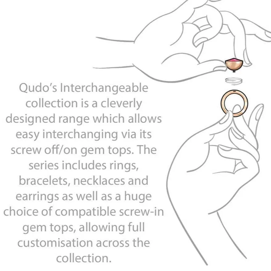 Qudo Tondo Deluxe 13mm Silver Topper - Montana