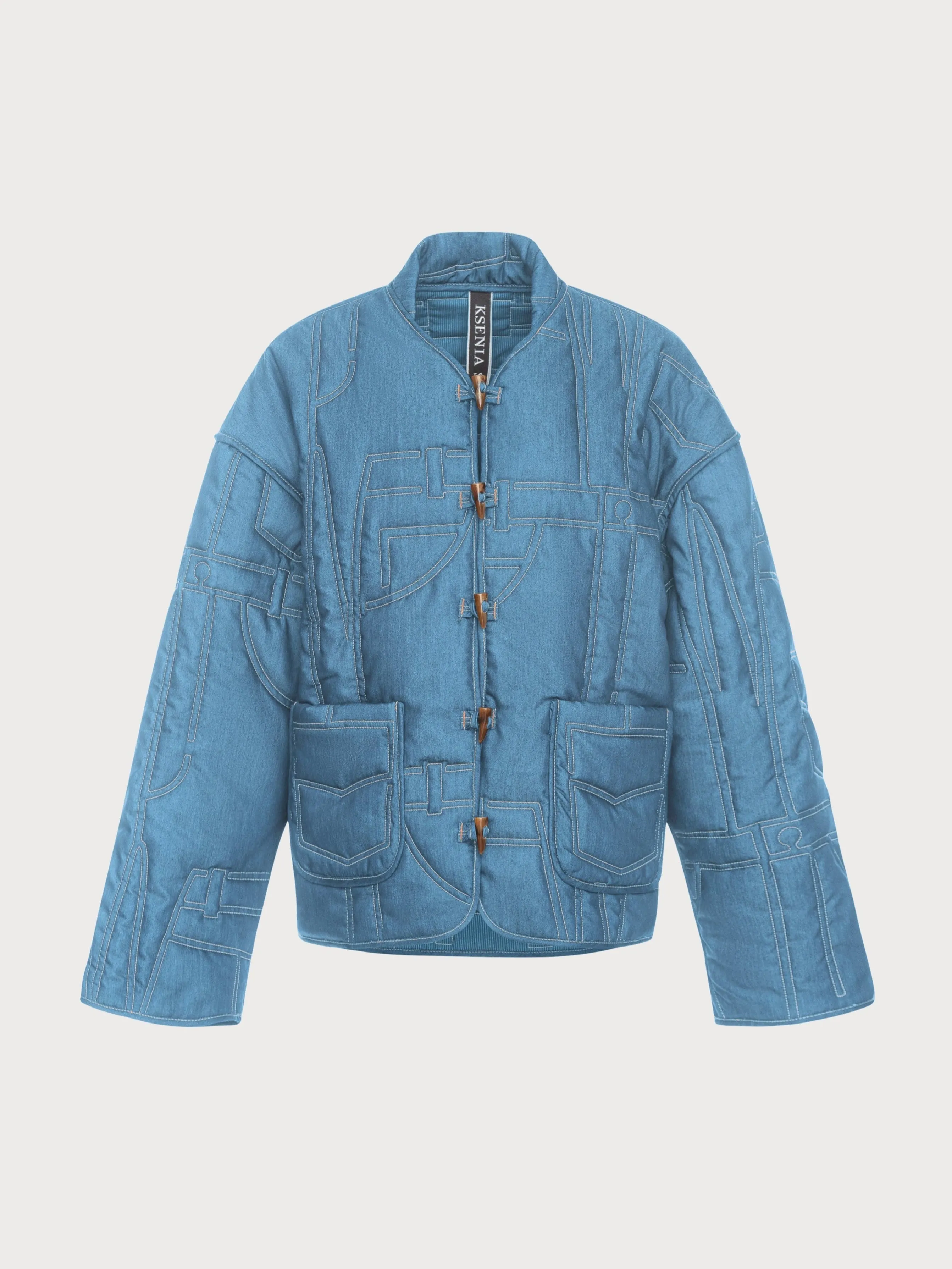 Quilted Denim Jacket