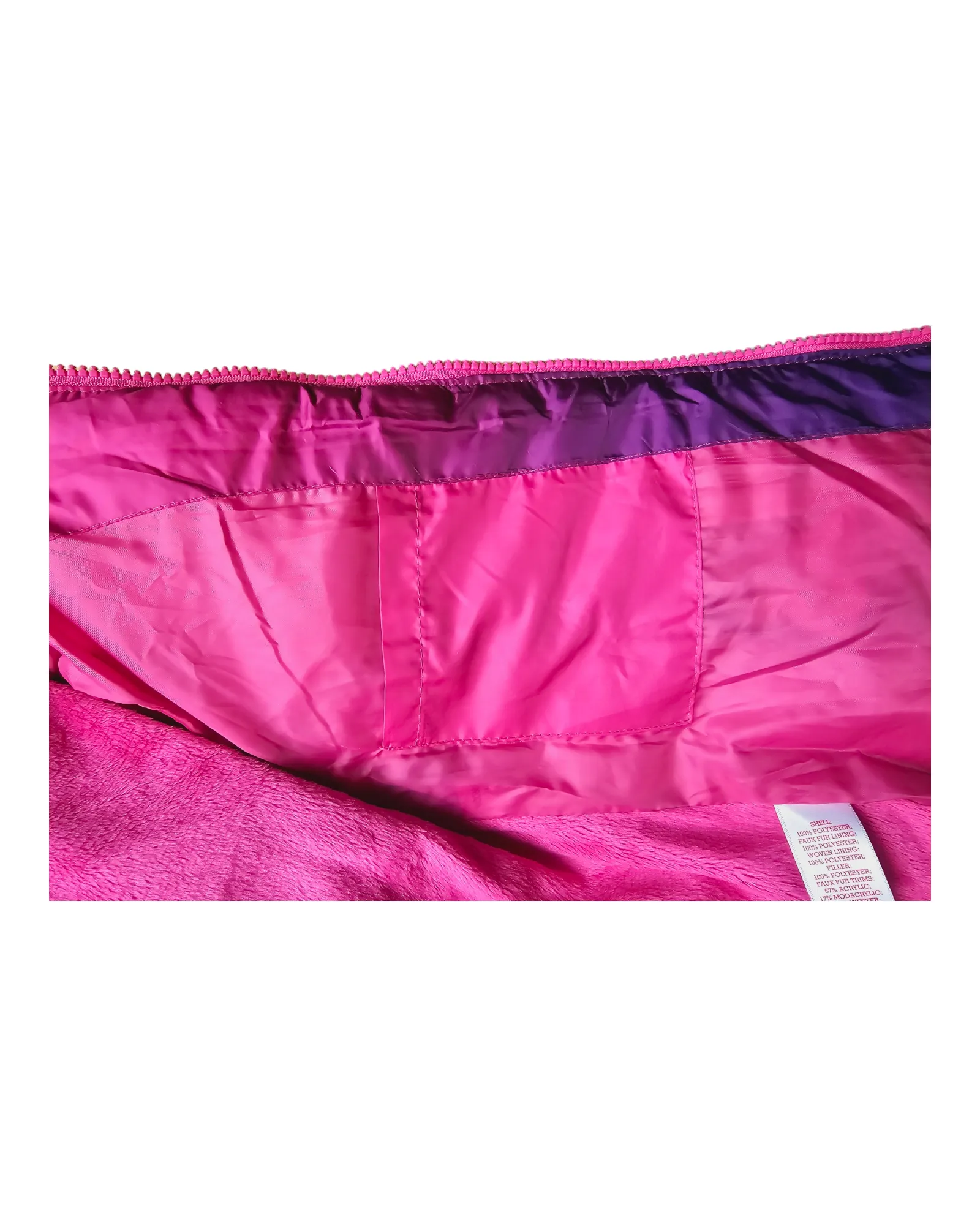 Quilted Pink & Purple Puffer Jacket