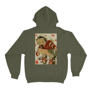 "Autumn" Fleece Hoodie Khaki