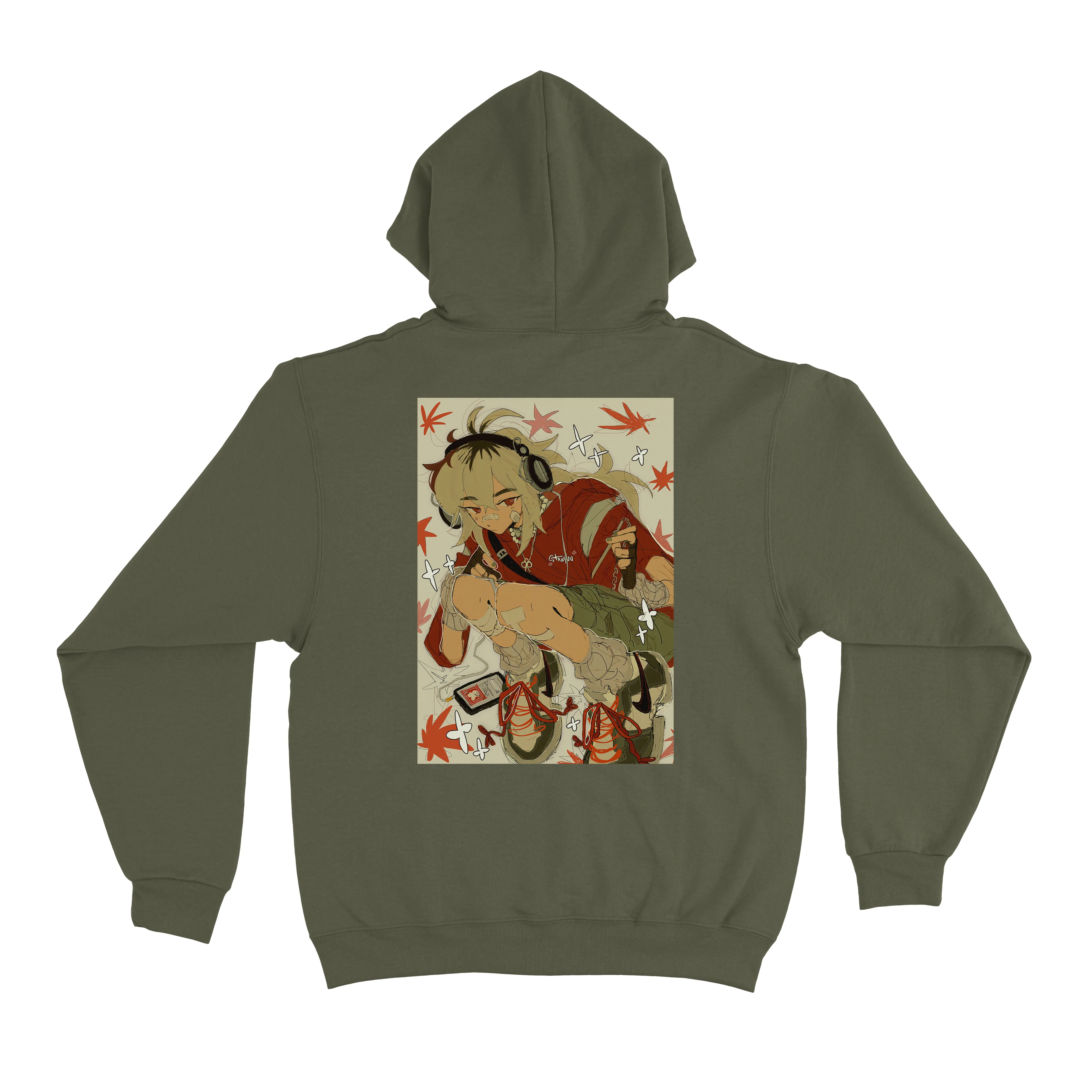 "Autumn" Fleece Hoodie Khaki