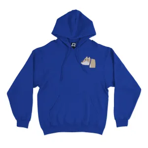"Basket" Fleece Hoodie Cobalt Blue