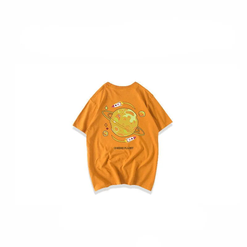 "CHEESE PLANET" T-SHIRT N030208